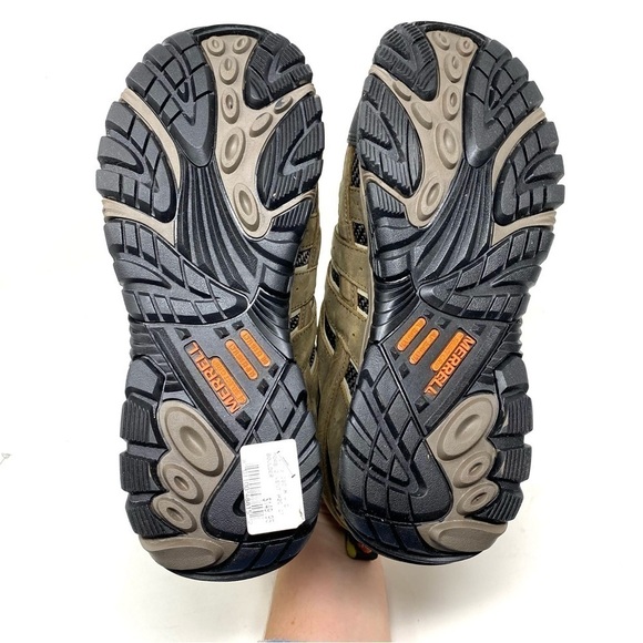 Merrell Men's J15773 Moab 2 Composite Toe Waterproof Safety Work Shoes Boulder - Picture 6 of 7